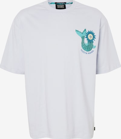 SCOTCH & SODA T-Krekls pieejams S, krāsa - tirkīza / dzeltens / gaiši pelēks / tumši oranžs, Preces skats