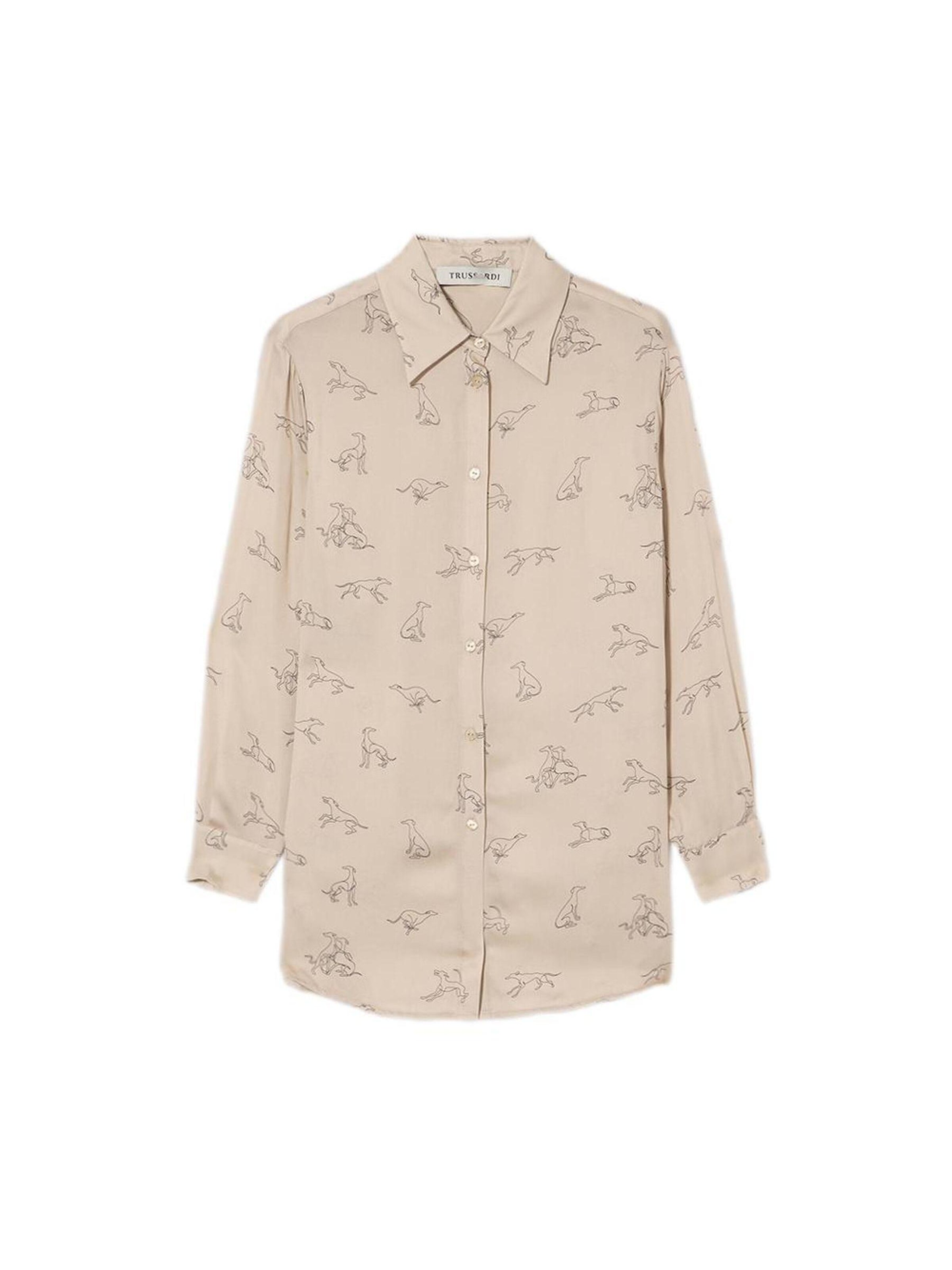 Trussardi - Blusa en beige: frente