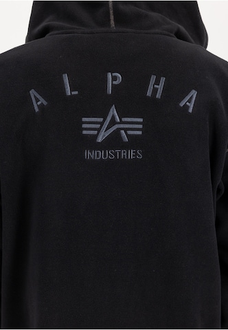 ALPHA INDUSTRIES Fleecejacke in Schwarz