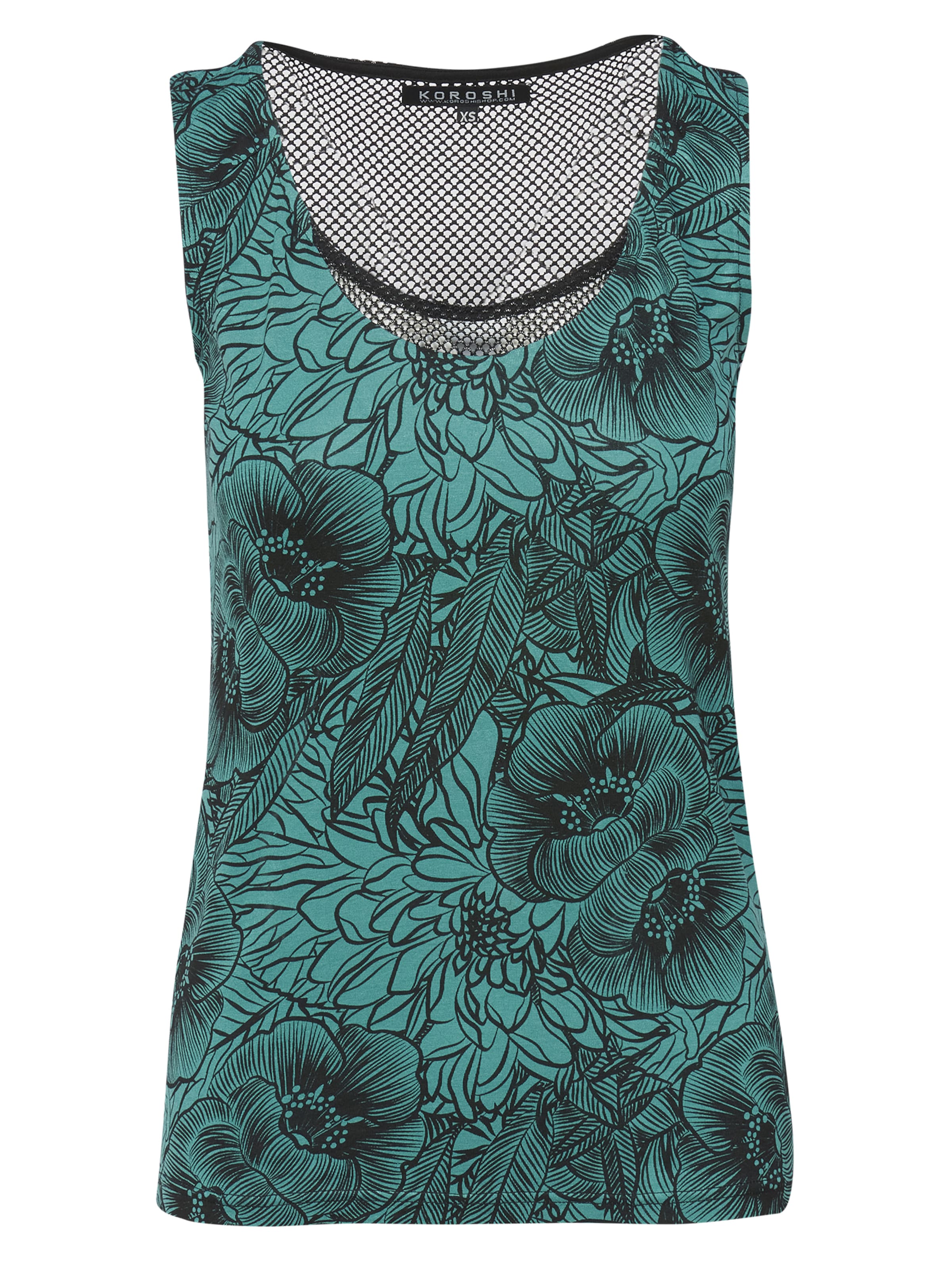 KOROSHI Top – zelená: přední strana