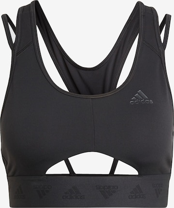 ADIDAS SPORTSWEARBustier Sportski grudnjak - siva boja: prednji dio