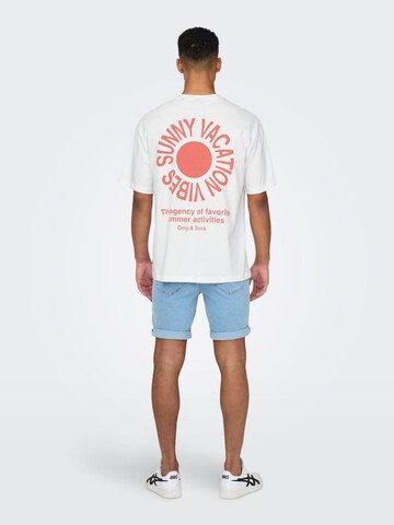Only & Sons T-Shirt 'KASEN' in Weiß
