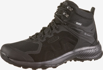 KEEN Boots 'EXPLORE MID WP' in Black: front