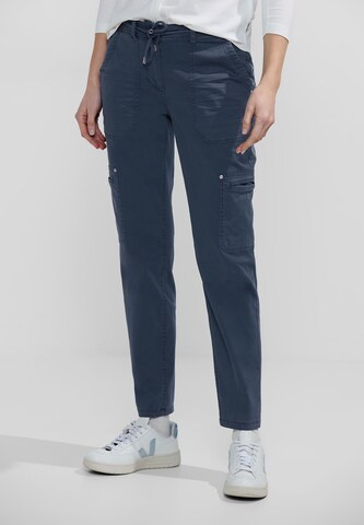 CECIL Regular Cargohose in Blau: Vorderseite