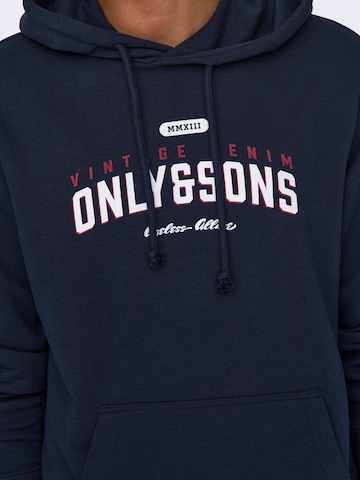 Only & Sons Sweatshirt 'ONSLenny' in Blue