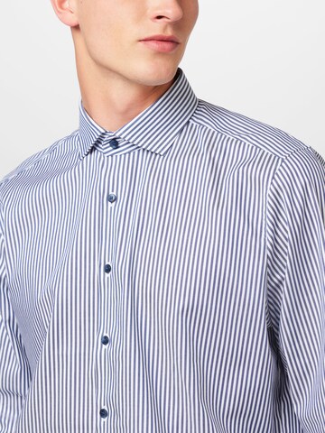 OLYMP Slim fit Button Up Shirt 'Level 5' in Blue