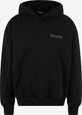 Dropsize Sweatshirt i svart: framsida