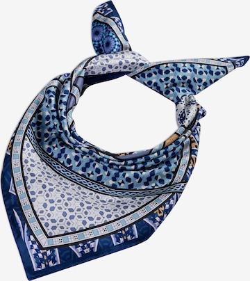Foulard ' Kaleidoskope Nicky ' di Roeckl in blu: frontale