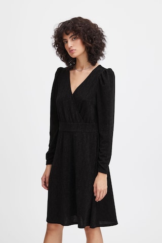 ICHI Dress 'Nelly Dr2' in Black: front
