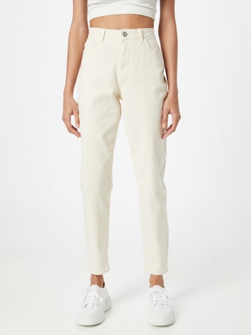 PIECES Tapered Jeans 'Kesia' in White: front