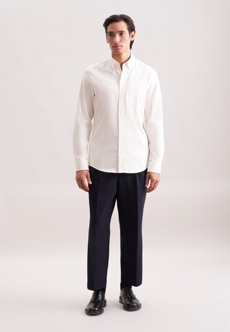 SEIDENSTICKER Regular fit Button Up Shirt in Beige