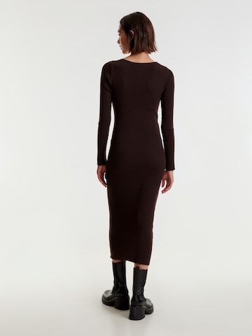 EDITED Knitted dress 'Poppy' in Brown