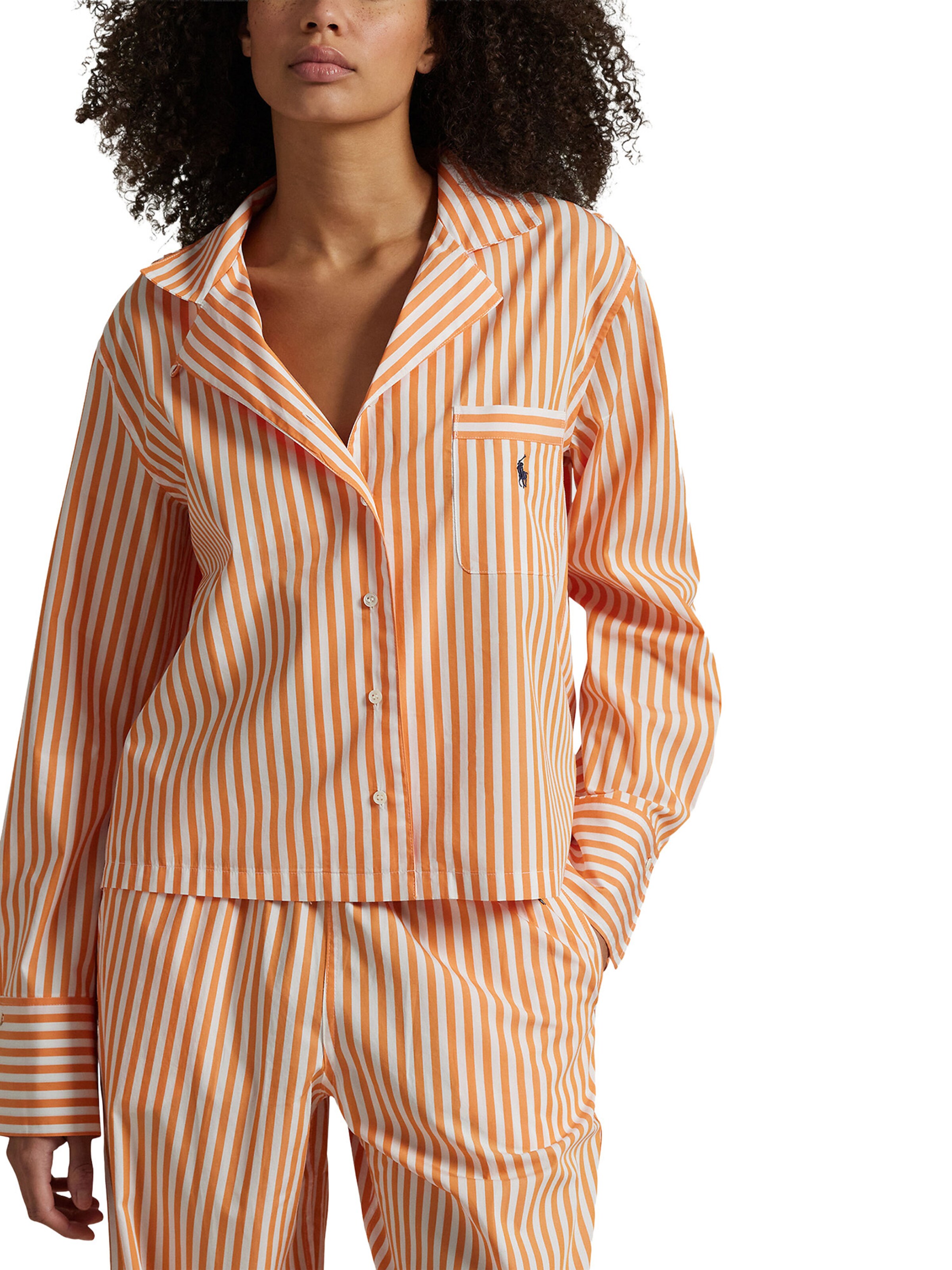 Polo Ralph Lauren - Pijama ' Shirting Stripes ' en naranja