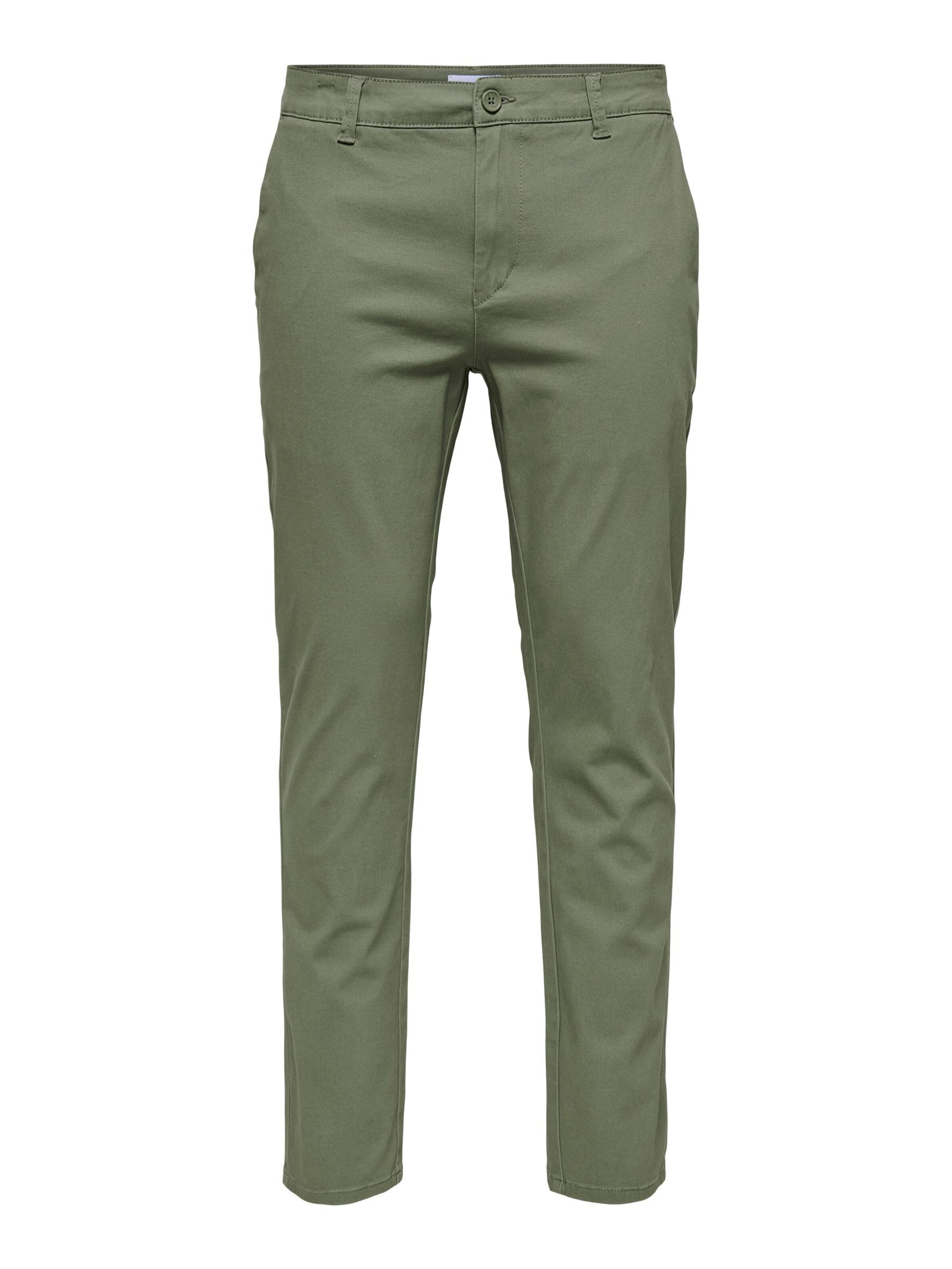 Pantalon chino 'ONSMark' Only & Sons en vert : devant