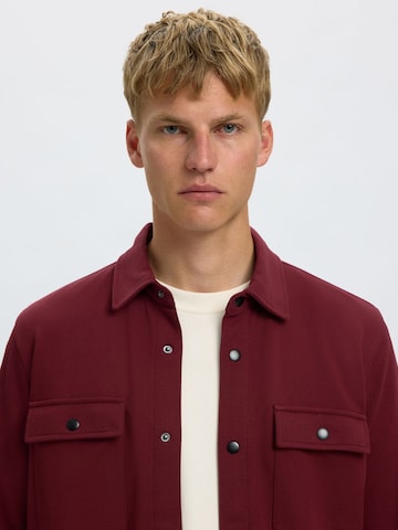 SELECTED - Ajuste regular Camisa en rojo