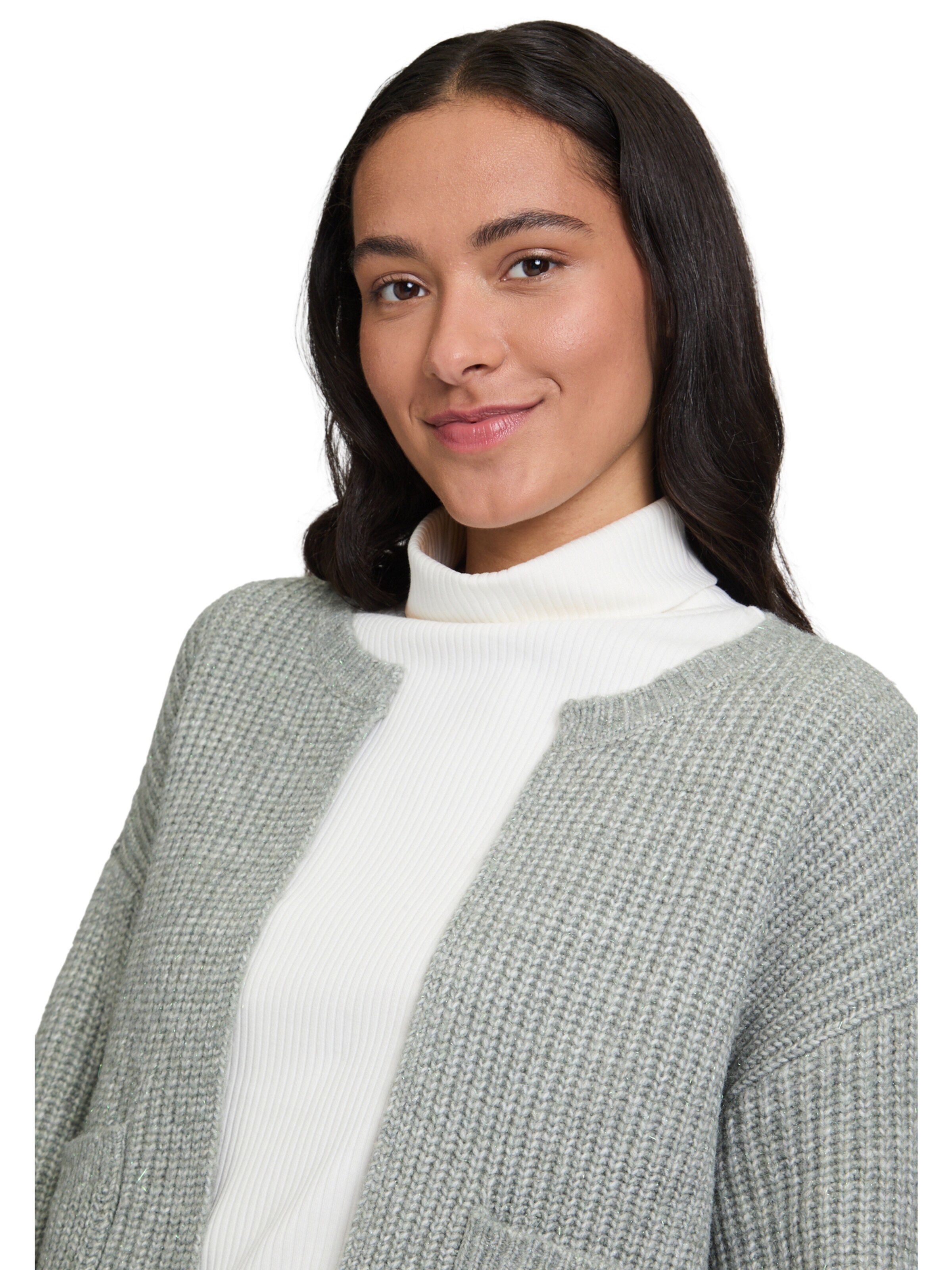 Cartoon Knit cardigan in Green