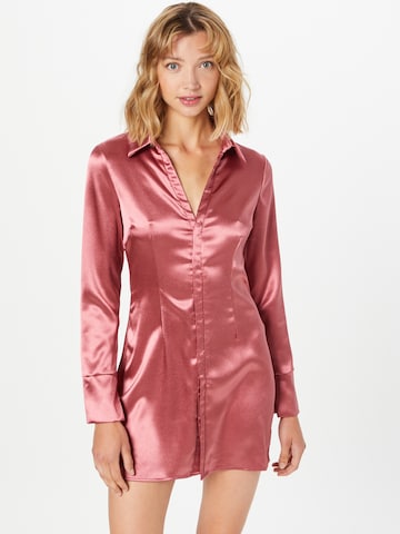 The Frolic Shirt Dress in Purple: front