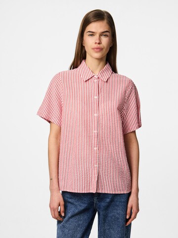 PIECES Blouse 'PCSally' in Rood: voorkant