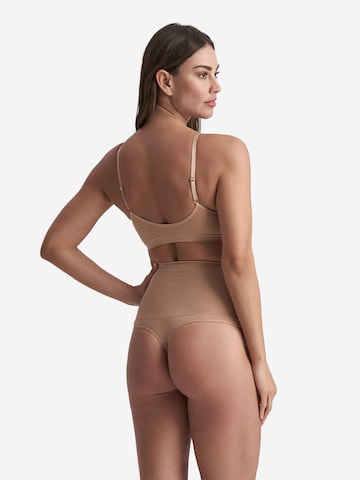 Bye Bra Shapingslip 'Seamless High Waist Thong' in Beige