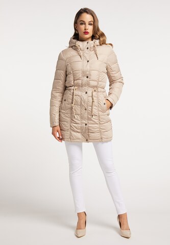 faina Between-seasons coat in Beige