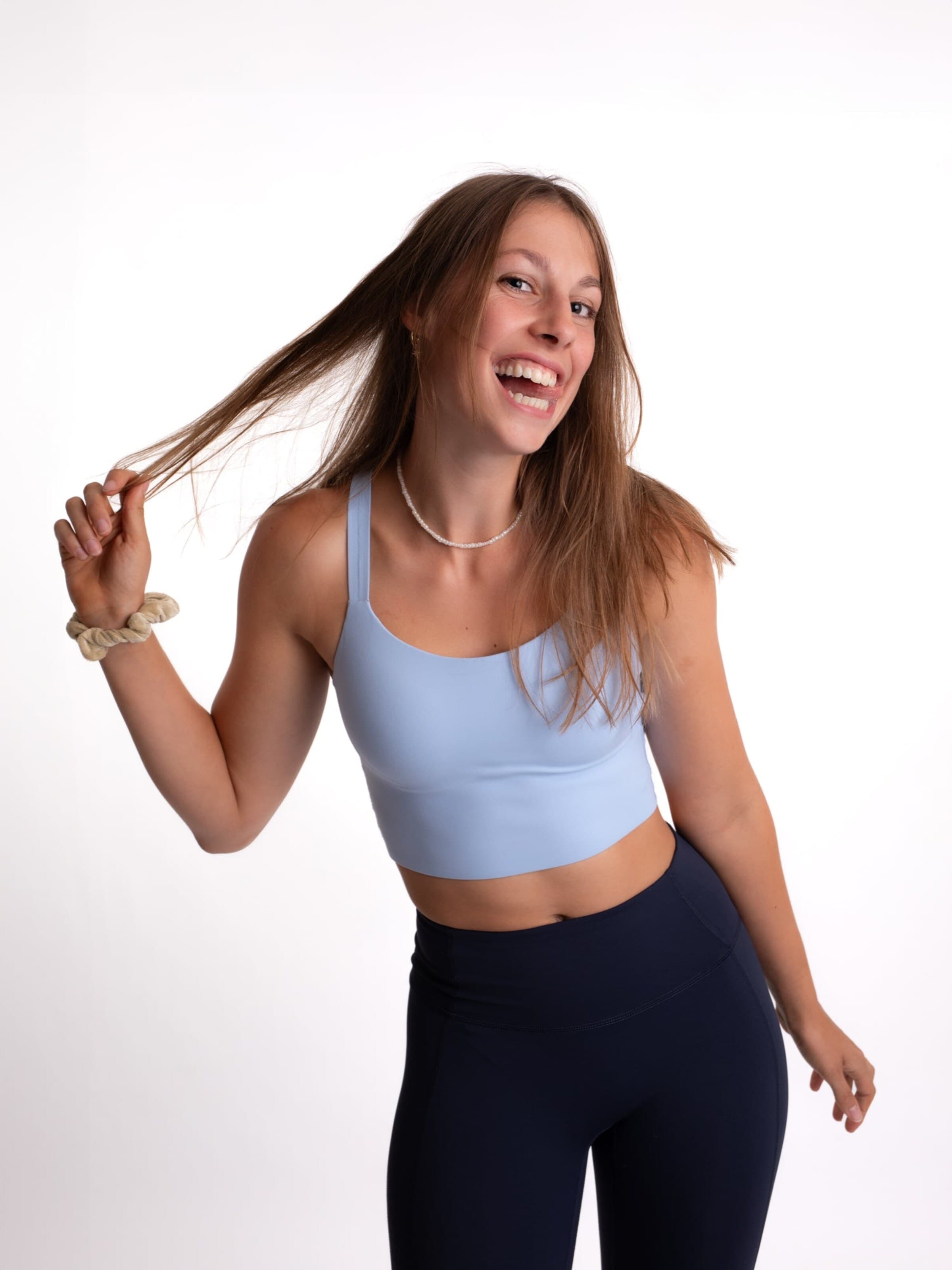 mymotus Vysoká podpora Sportovní podprsenka 'mymotus®, performance bra, strong support, FB132' – modrá