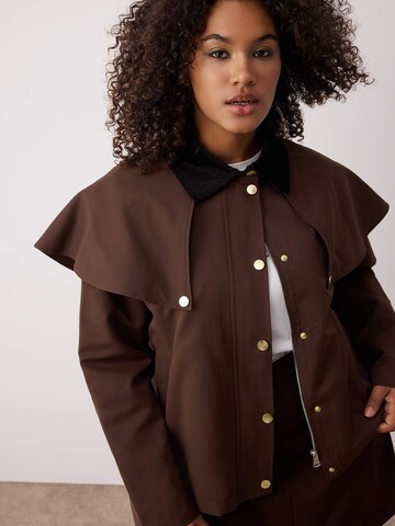 Trendyol Curve Between-season jacket in Brown