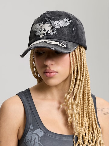 Ed Hardy Cap 'Brave Hearts' in Schwarz