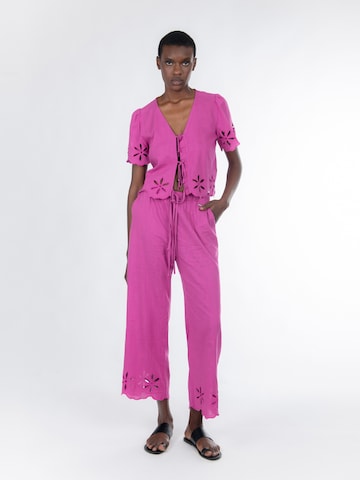 Influencer Loose fit Trousers in Purple