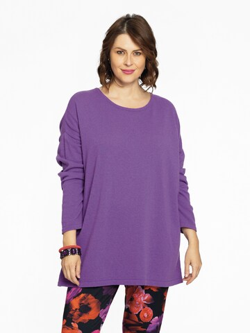 YOEK Sweater in Purple: front