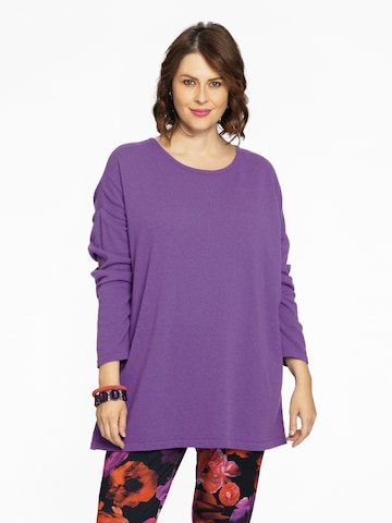 Yoek Sweater in Purple: front