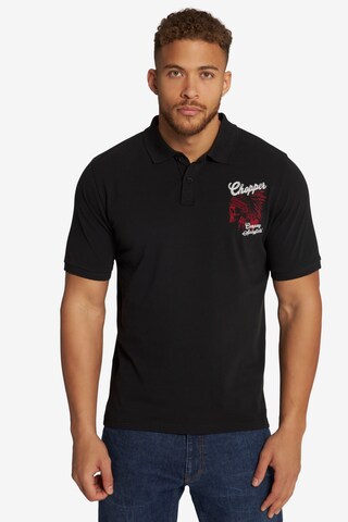 T-Shirt JP1880 en noir : devant