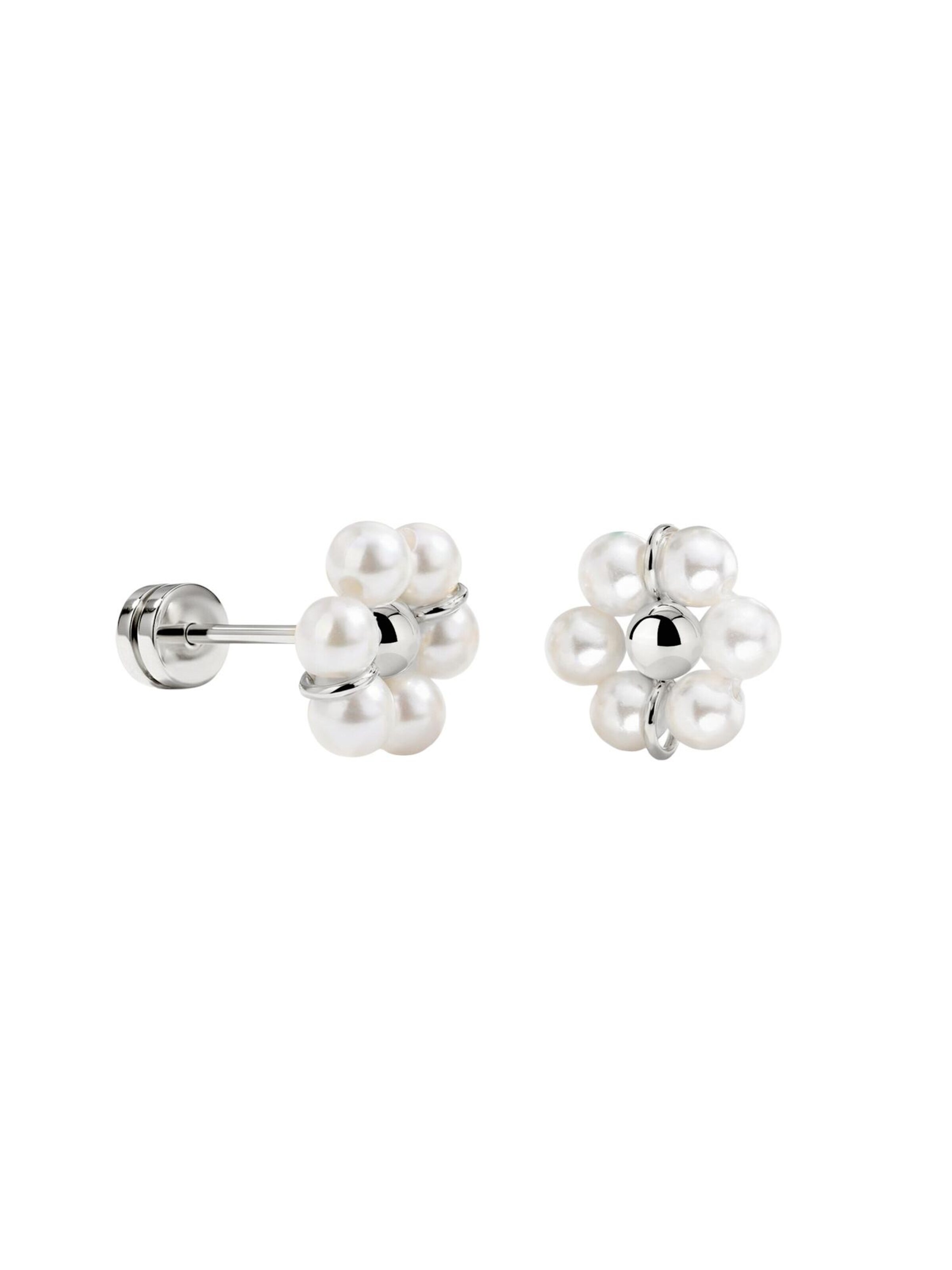 Luamaya Earrings 'Daisy Studs' in Silver: front