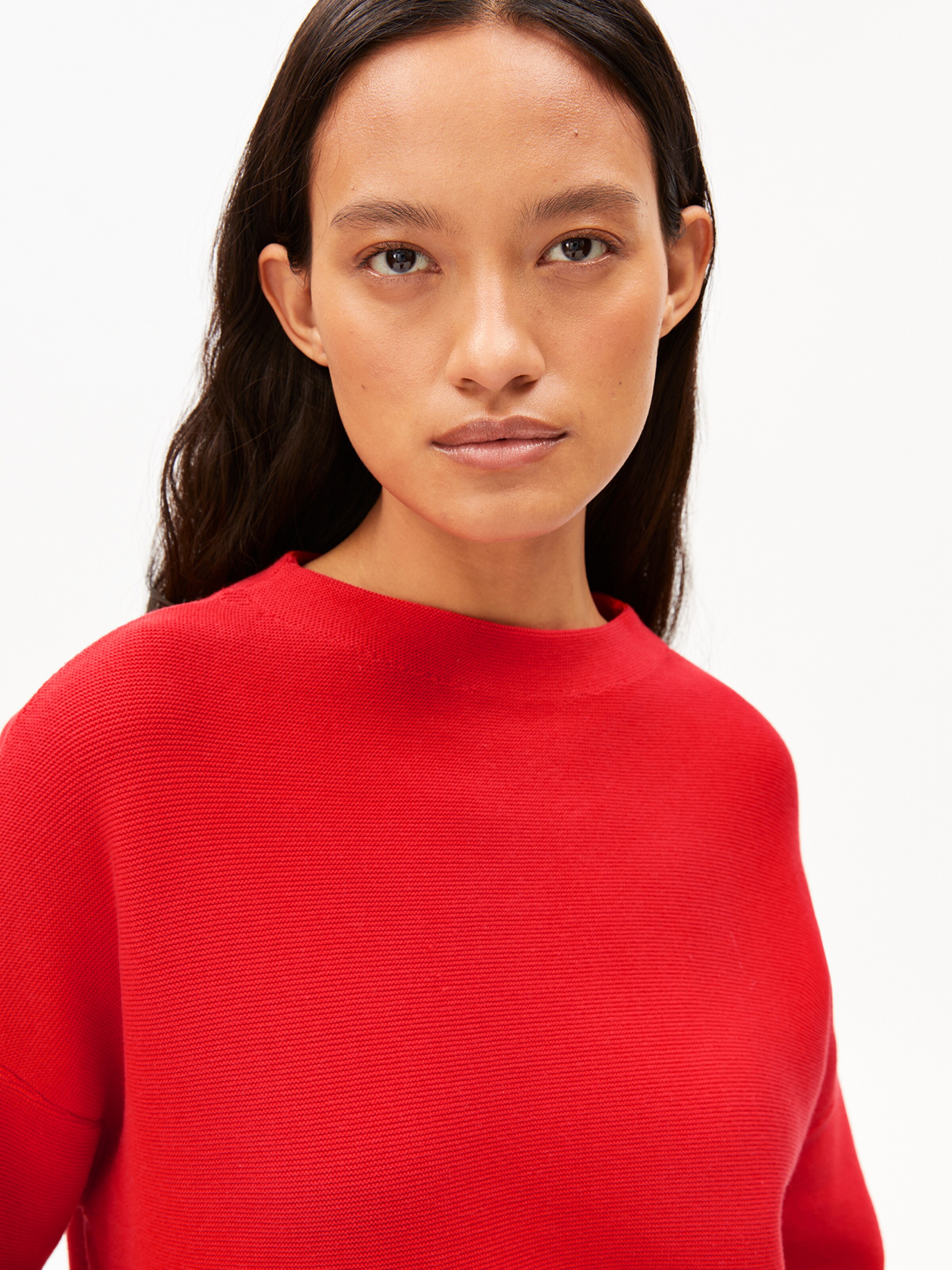 ARMEDANGELS Sweater in Red: front