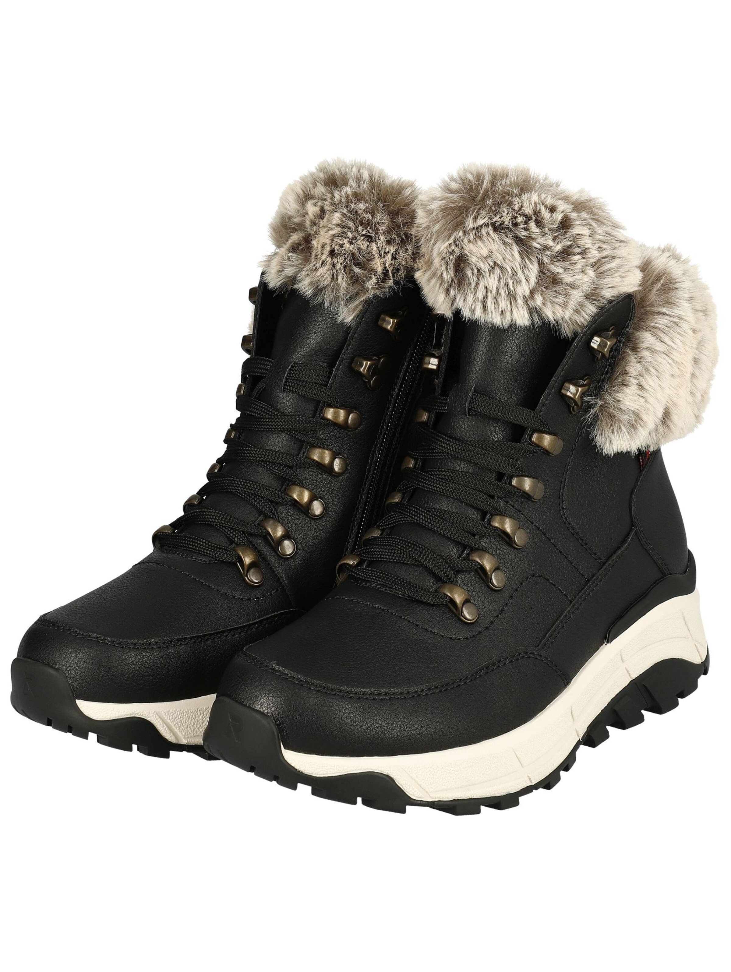 Rieker Gležnarji z vezalkami | črna barva