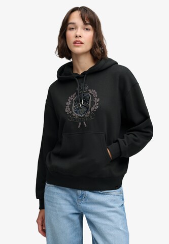Sweat-shirt Superdry & Co en noir : devant