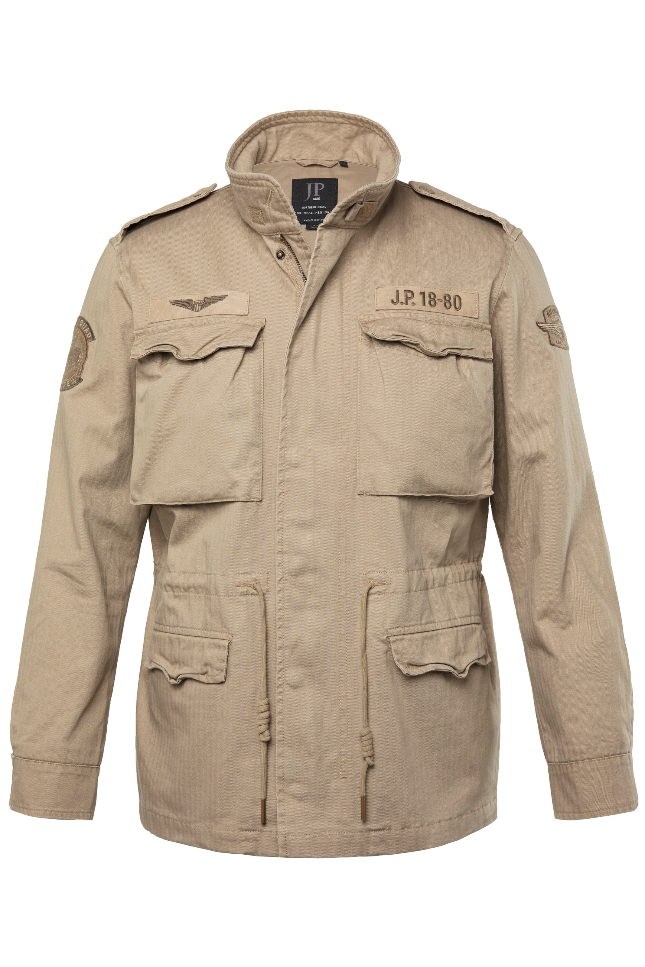 JP1880 Tussenjas in Beige: voorkant