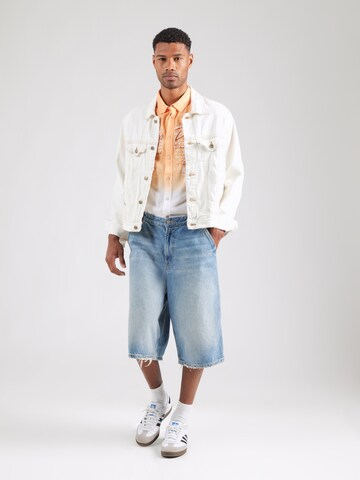 CAMP DAVID Regular fit Button Up Shirt in Orange