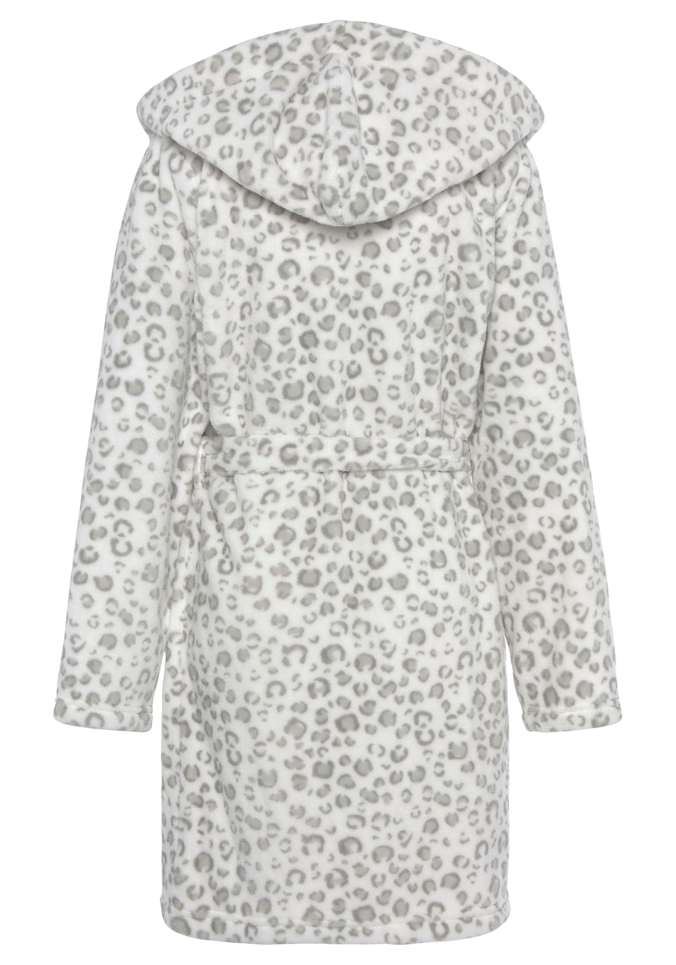 pelēks LASCANA Īss peldmētelis: no priekšpuses