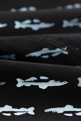 A-dam Boxershorts 'Black Trouts' in Zwart
