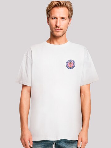 F4NT4STIC Shirt 'Coffee Club' in Wit: voorkant