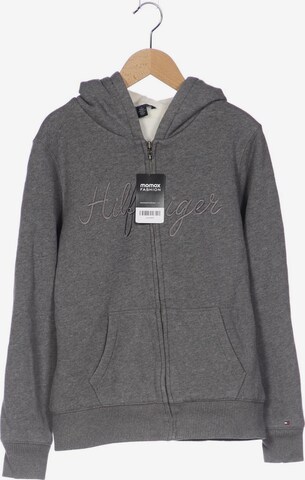 TOMMY HILFIGER Sweatshirt & Zip-Up Hoodie in M in Grey: front