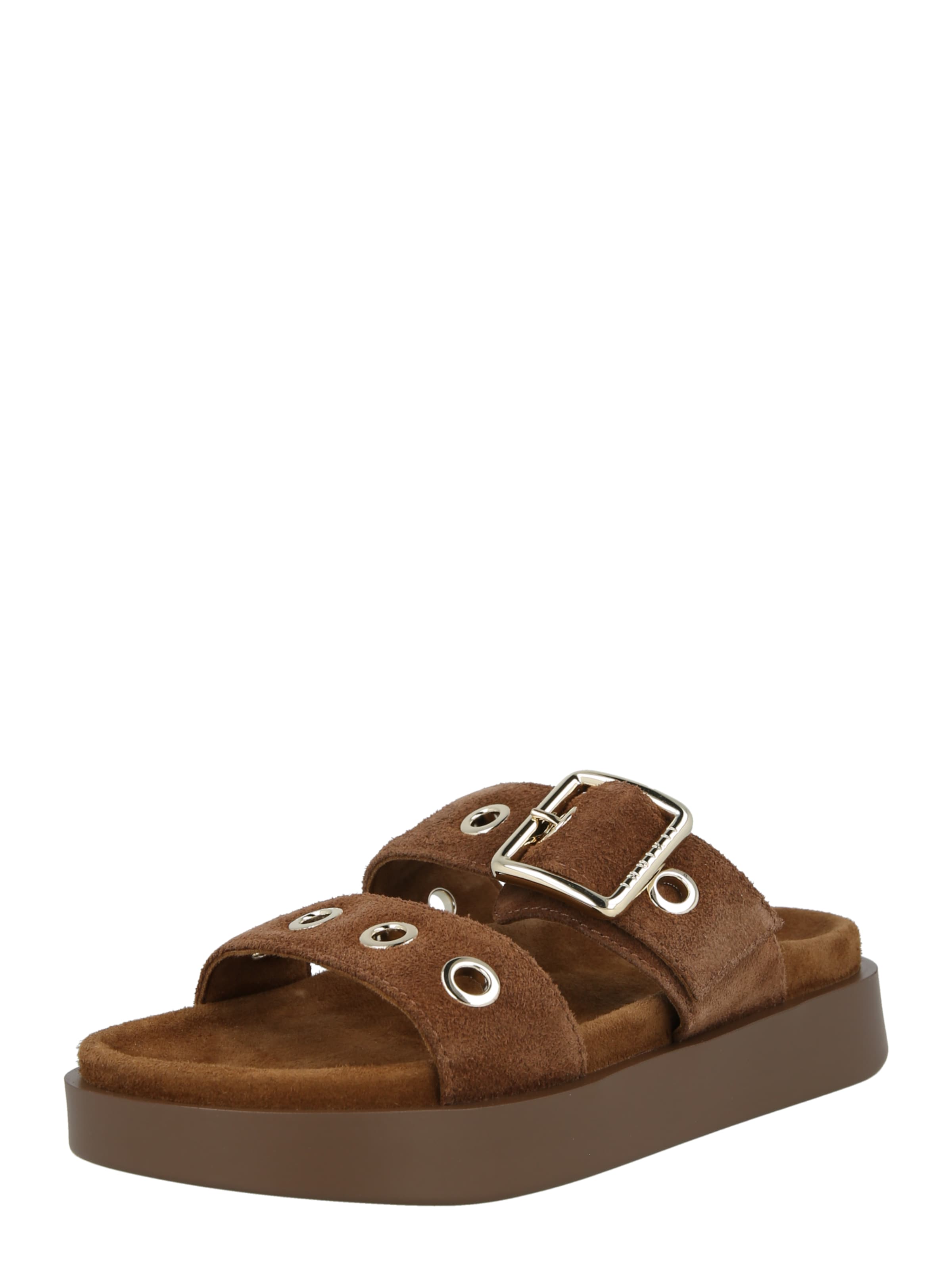 Zoccoletto 'TILDA' di INUIKII in marrone: frontale