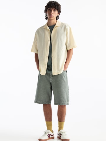 Pull&Bear Comfort fit Overhemd in Geel