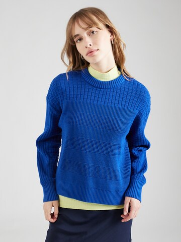 ESPRIT Пуловер в синьо: отпред