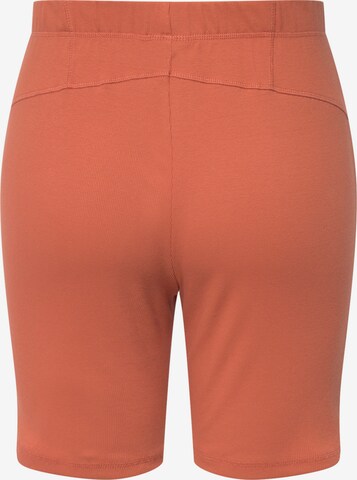 Ulla Popken Skinny Leggings  (GOTS) in Orange