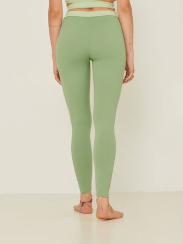 ABOUT YOU x Sofia Tsakiridou Skinny Leggings 'Alea' in Green