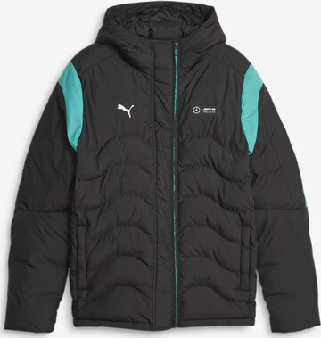 PUMA Übergangsjacke 'AMG PETRONAS MT7 Ecolite' in Schwarz: predná strana