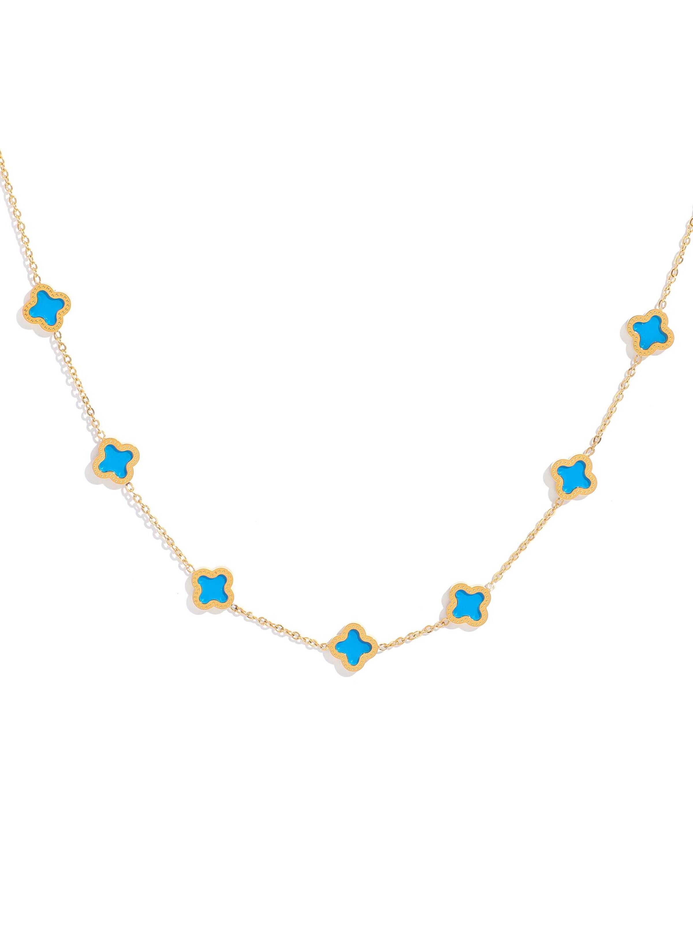 NTHIRTYTHREE Necklace in Blue: front