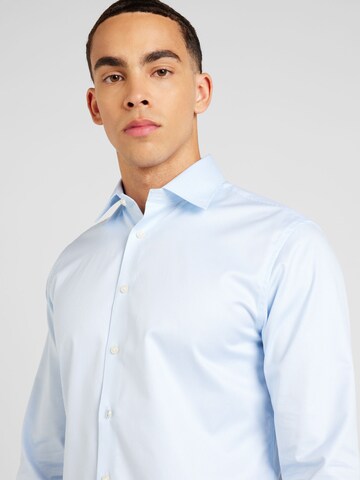 SELECTED HOMME - Ajuste estrecho Camisa 'SLHETHAN' en azul