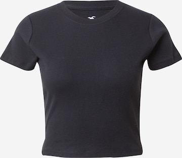 HOLLISTER T-shirt i svart: framsida